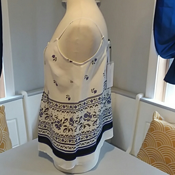 Collective Concepts swing camisole blue white - Picture 3 of 7